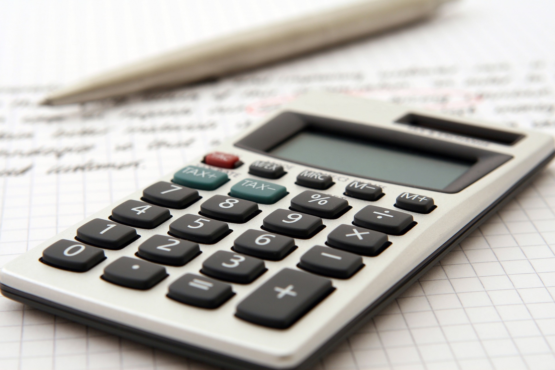 Image of calculator and budget documents
