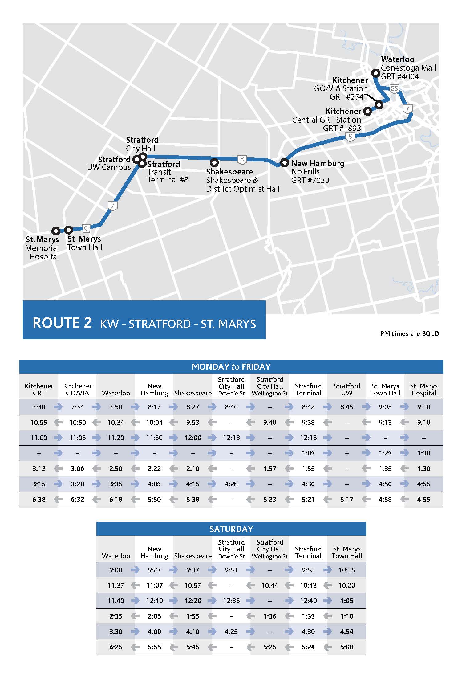 Route 2 Map