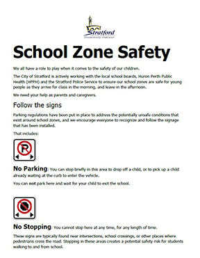 School Zone Safety page