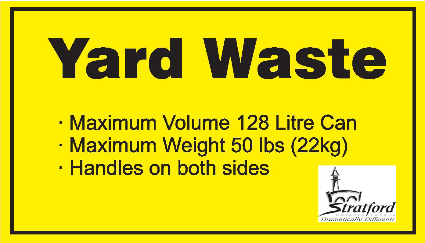 Yard waste label sample