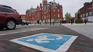 Accessible parking space