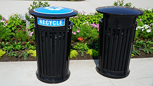 Garbage and recycling containers