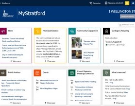 MyStratford homepage