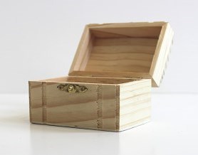 Wooden treasure box