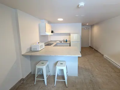 bachelor unit kitchen view