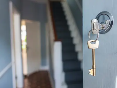 key in door opening 